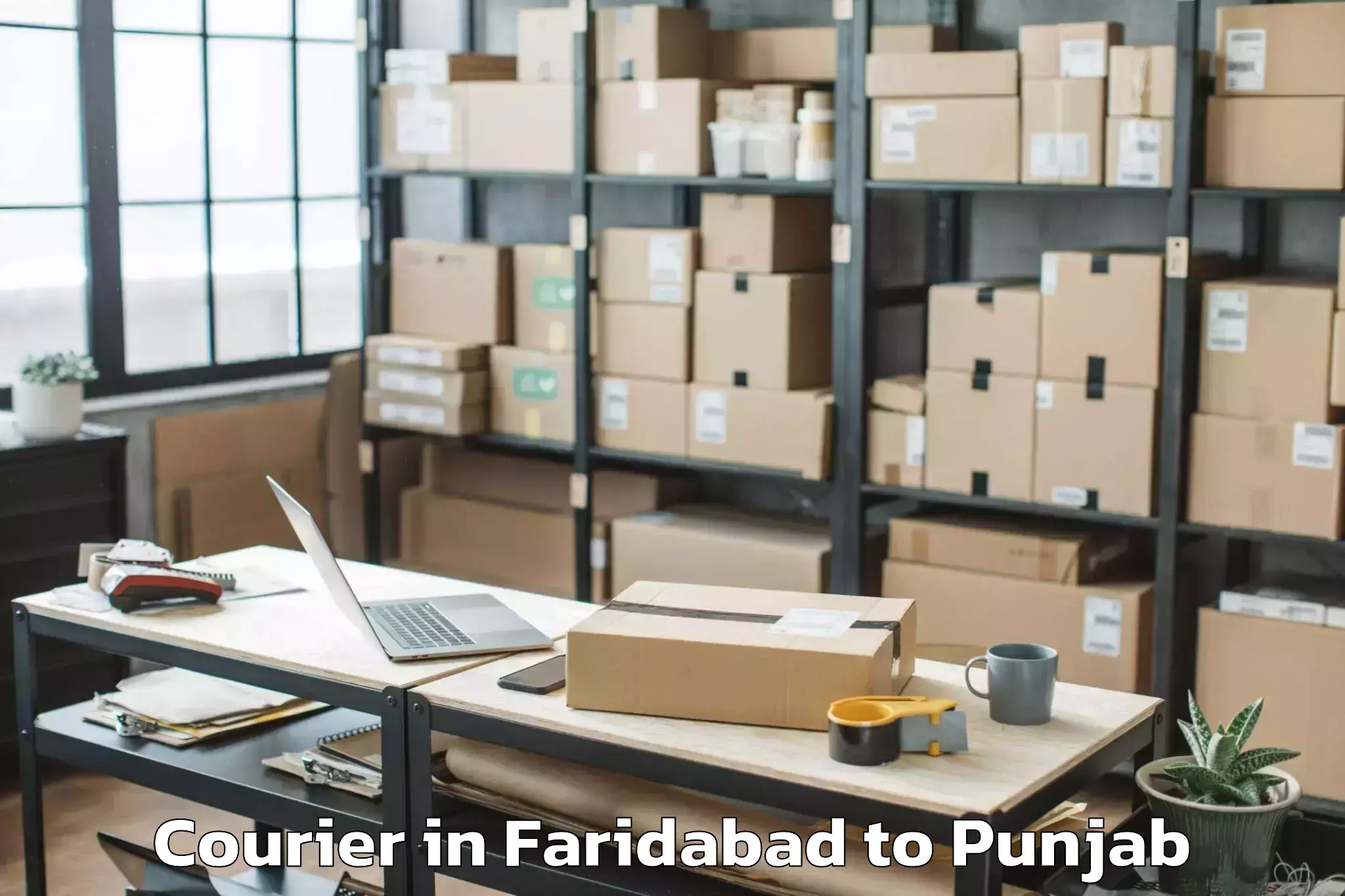 Top Faridabad to Rangra Courier Available